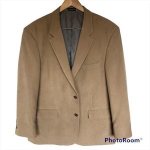 Stafford Men Blazer Brown Polyester 46R